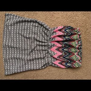 Strapless Colorful Dress